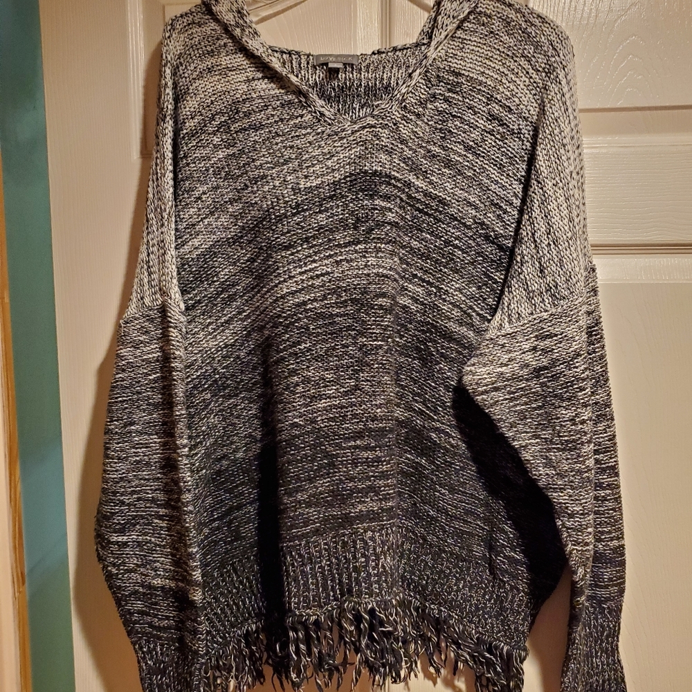 Lovesick Hooded Fringe Sweater
